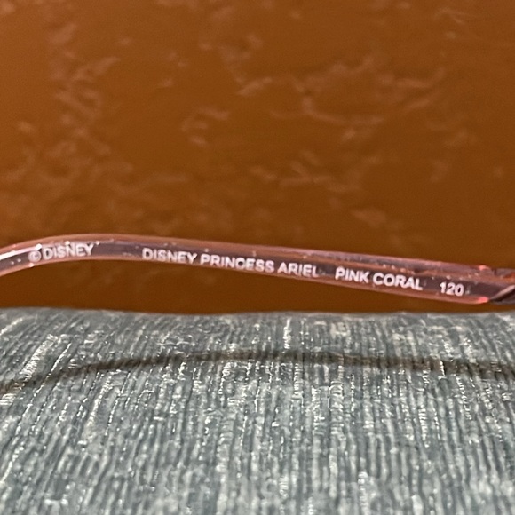 Disney Princess Ariel pink coral 120 prescription eyeglass frames w/old lenses - Picture 5 of 8